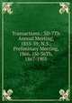 Transactions.: 3D-7Th Annual Meeting, 1855-59; N.S., Preliminary Meeting, 1866, 1St-36Th, 1867-1901, 