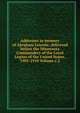 Addresses in memory of Abraham Lincoln: delivered before the Minnesota Commandery of the Loyal Legion of the United States, 1903-1910 Volume c.2, 