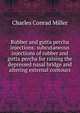 Rubber and gutta percha injections: subcutaneous injections of rubber and gutta percha for raising the depressed nasal bridge and altering external contours, Charles Conrad Miller 