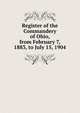Register of the Commandery of Ohio, from February 7, 1883, to July 15, 1904, 