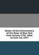 Roster of the Commandery of the State of New York from January 17th, 1866, to June 1st, 1917, 