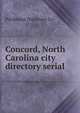 Concord, North Carolina city directory serial, Piedmont Directory Co 