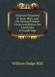 Sermons Preached in Lent 1845, and On Several Former Occasions Before the University of Cambridge, William Hodge Mill 