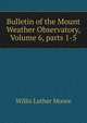 Bulletin of the Mount Weather Observatory, Volume 6, parts 1-5, Willis Luther Moore 