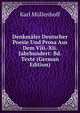 Denkmaler Deutscher Poesie Und Prosa Aus Dem Viii.-Xii. Jahrhundert: Bd. Texte (German Edition), Karl Mullenhoff 