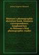 Munson's phonographic dictation book, business correspondence; longhand key to Munson's first phonographic reader, James Eugene Munson 