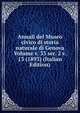 Annali del Museo civico di storia naturale di Genova Volume v. 33 ser. 2 v. 13 (1893) (Italian Edition), 