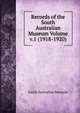 Records of the South Australian Museum Volume v.1 (1918-1920), South Australian Museum 