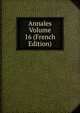 Annales Volume 16 (French Edition), 