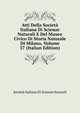 Atti Della Societa Italiana Di Scienze Naturali E Del Museo Civico Di Storia Naturale Di Milano, Volume 37 (Italian Edition), Societa italiana di scienze naturali 