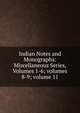 Indian Notes and Monographs: Miscellaneous Series, Volumes 1-6; volumes 8-9; volume 11, 