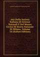 Atti Della Societa Italiana Di Scienze Naturali E Del Museo Civico Di Storia Naturale Di Milano, Volume 34 (Italian Edition), Societa italiana di scienze naturali 