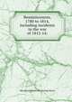 Reminiscences, 1780 to 1814, including incidents in the war of 1812-14;, M[ordecai] [from old catalog] Myers 