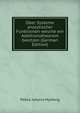 Uber Systeme analytischer Funktionen welche ein Additionstheorem besitzen (German Edition), Pekka Juhana Myrberg 