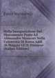 Nella Inaugurazione Del Monumento Posto Ad Alessandro Manzoni Nella Universita Di Roma Addi 26 Maggio 1878: Discorso (Italian Edition), Fabio Nannarelli 