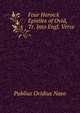 Four Heroick Epistles of Ovid, Tr. Into Engl. Verse, Publius Ovidius Naso 