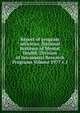 Report of program activities: National Institute of Mental Health. Division of Intramural Research Programs Volume 1977 v.1, 