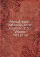 Annual report: National Cancer Institute (U.S.) Volume 1981 pt.3B, 