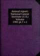 Annual report: National Cancer Institute (U.S.) Volume 1985 pt.7 v.1, 