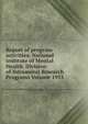 Report of program activities: National Institute of Mental Health. Division of Intramural Research Programs Volume 1955, 