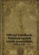Official handbook, National squash tennis association, 1911/12-, 