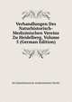 Verhandlungen Des Naturhistorisch-Medizinischen Vereins Zu Heidelberg, Volume 5 (German Edition), He Naturhistorisch-medizinischen Verein 