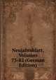 Neujahrsblatt, Volumes 73-82 (German Edition), 