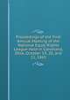 Proceedings of the First Annual Meeting of the National Equal Rights League Held in Cleveland, Ohio, October 19, 20, and 21, 1865, 