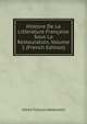 Histoire De La Litterature Francaise Sous La Restauration, Volume 1 (French Edition), Alfred Francois Nettement 