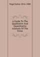 A Guide To The Qualitative And Quantitative Analysis Of The Urine, Vogel Julius 1814-1880 