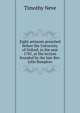 Eight sermons preached before the University of Oxford, in the year 1781, at the lecture founded by the late Rev. John Bampton, Timothy Neve 