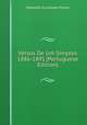Versos De Um Simples 1886-1891 (Portuguese Edition), Sebastiao Guimaraes Passos 