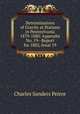 Determinations of Gravity at Stations in Pennsylvania 1879-1880: Appendix No. 19--Report for 1883, Issue 19, Charles Sanders Peirce 