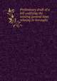 Preliminary draft of a bill codifying the existing general laws relating to boroughs, 