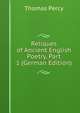 Reliques of Ancient English Poetry, Part 1 (German Edition), Thomas Percy 