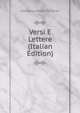 Versi E Lettere (Italian Edition), Costanza Monti Perticari 