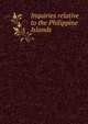 Inquiries relative to the Philippine Islands, 