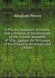 A Plea for Voluntary Societies: And a Defence of the Decisions of the General Assembly of 1836, Against the Strictures of the Princeton Reviewers and Others, Absalom Peters 