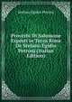 Proverbi Di Salomone Esposti in Terza Rima De Stefano Egidio Petronj (Italian Edition), Stefano Egidio Petronj 
