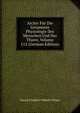 Archiv Fur Die Gesammte Physiologie Des Menschen Und Der Thiere, Volume 112 (German Edition), Eduard Friedrich Wilhelm Pfluger 