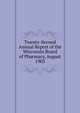 Twenty-Second Annual Report of the Wisconsin Board of Pharmacy, August 1903, 
