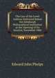 The Law of the Land: Address Delivered Before the Edinburgh Philosophical Institution at the Opening of Its Session, November 1886, Edward John Phelps 