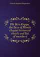 Phi Beta Kappa: the Beta of Illinois chapter historical sketch and list of members, Francis Wayland Shepardson 