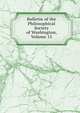 Bulletin of the Philosophical Society of Washington, Volume 15, 