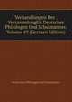 Verhandlungen Der . VersammlungEn Deutscher Philologen Und Schulmanner, Volume 49 (German Edition), Verein Deut Philologen Und Schulmanner 
