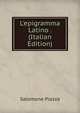 L'epigramma Latino . (Italian Edition), Salomone Piazza 