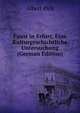 Faust in Erfurt, Eine Kulturgeschichtliche Untersuchung (German Edition), Albert Pick 