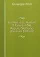 Usi Natalizi, Nuziali E Funebri Del Popolo Siciliano (German Edition), Giuseppe Pitre 