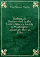 Rudens. As Represented by the Ladies' Literary Society of Washington University, May 23, 1884, Titus Maccius Plautus 