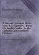 A Second Historical Letter to Sir J.C. Hippisley, . Upon His Public Conduct in the Catholic Cause (Hebrew Edition), Francis Plowden 
